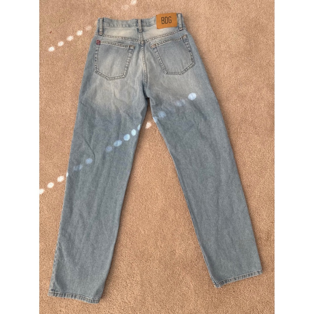 BDG High Waisted Straight Leg Light Wash Cotton Jeans 25 OB2280120 - Picture 6 of 6